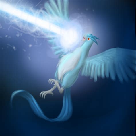 Articuno's Ice Beam by BluuSky on DeviantArt