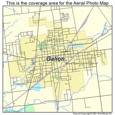 Aerial Photography Map of Galion, OH Ohio