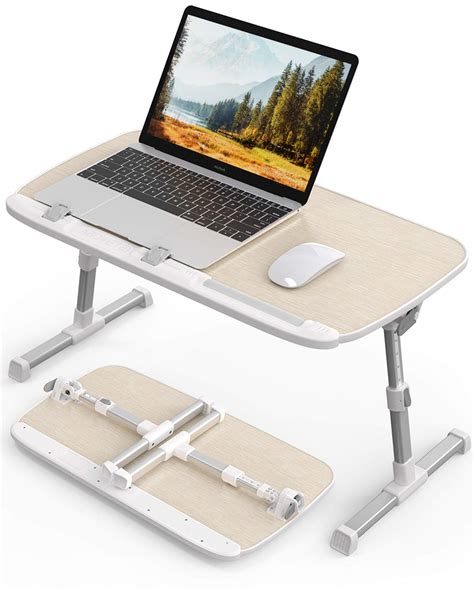 Buy AboveTEK Laptop Desk for Bed, Portable Laptop Table Tray with Foldable Legs, Height ...