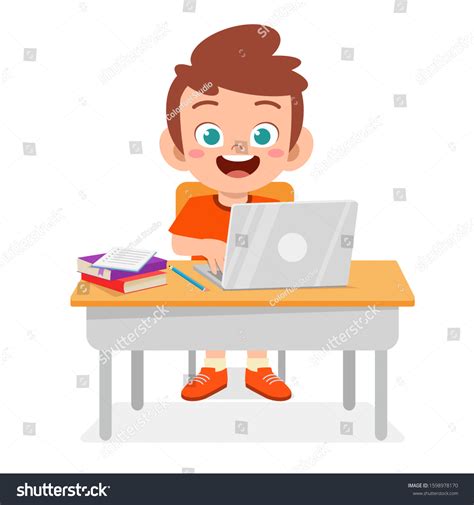 35,700 Kids with computers cartoon Images, Stock Photos & Vectors ...