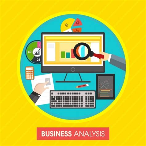 Premium Vector | Colorful business analysis background