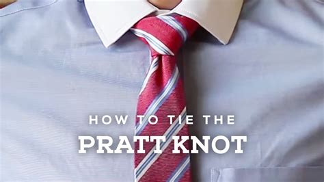 How to Tie A Perfect Pratt Necktie Knot - YouTube