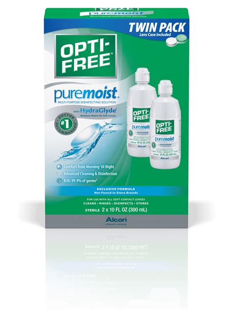 Opti-Free Puremoist Multi-purpose Contact Lens Solution, 2 Pack ...