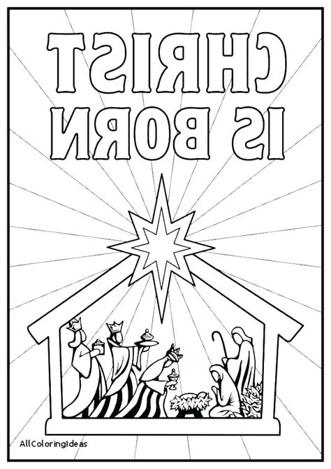 Christmas Manger Coloring Pages at GetColorings.com | Free printable ...