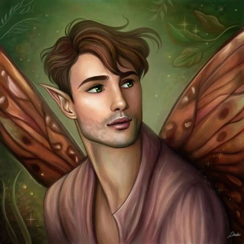 ArtStation - Male Fairy portrait