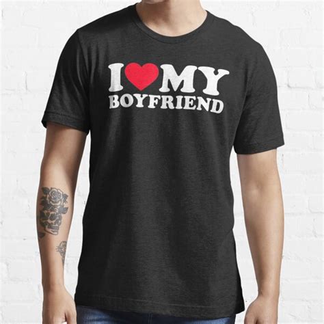 "I Love My Boyfriend Shirt I Heart My Boyfriend Shirt BF" T-shirt for Sale by markknotts ...