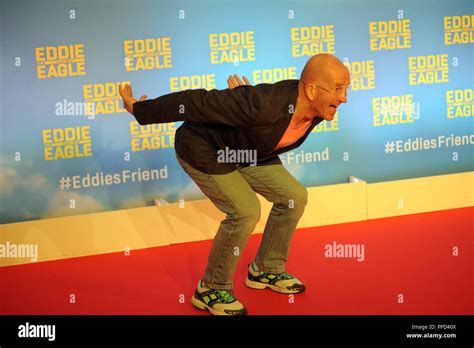 The former ski jumper Michael Edwards (Eddie "The Eagle" Edwards) at ...