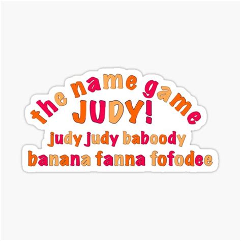 "The name game-funny tiktok meme" Sticker by Amnaatiq | Redbubble