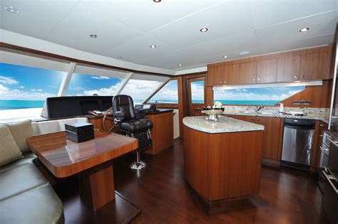 Ocean Alexander 72'-Pilot House/Galley-Custom Yacht Interior Design-Destry Darr Designs (With ...