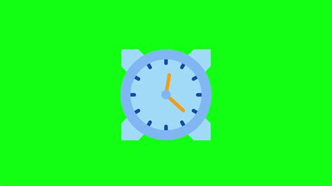 an animated clock on a green background 29926230 Stock Video at Vecteezy