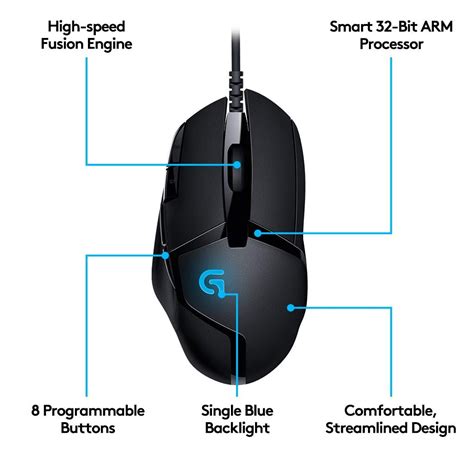 Logitech G402 Mouse Software - Logitech G402 Hyperion Fury Gaming Mouse