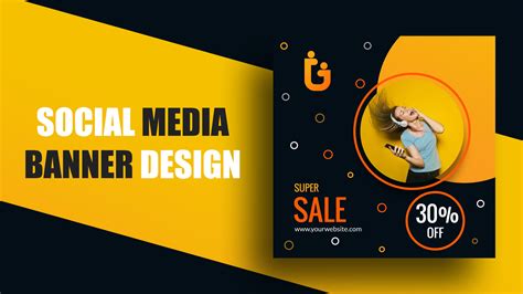 Sale Social Media Banner Design Vector Template – GraphicsFamily