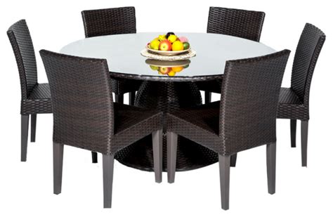 Resin Wicker Patio Dining Table - Patio Furniture