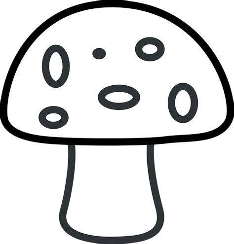 Mushrooms clipart colouring page, Mushrooms colouring page Transparent ...