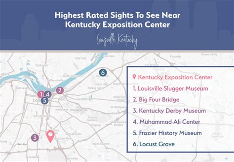 Map of Highest Rated Sights Near Kentucky Exposition Center - ExhibitEdge