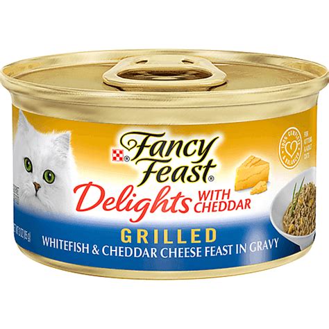 Purina Fancy Feast Delights Kitten Gourmet Whitefish Cheddar Cheese Feast | Cat | Foodtown