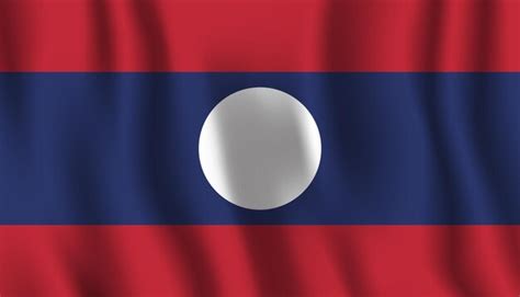 Premium Vector | A close up of a flag that says laos.