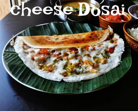 cheese dosa recipe, crispy cheese dosai (street style) - Prema's Culinary