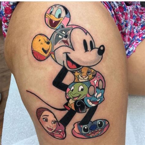 Rad #mickeymouse tattoo by @thebakery #inkedmag #tattooed #tattooartist ...