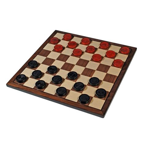 Nostalgic Red and Black Wooden Checkers Set - Boardgames.ca