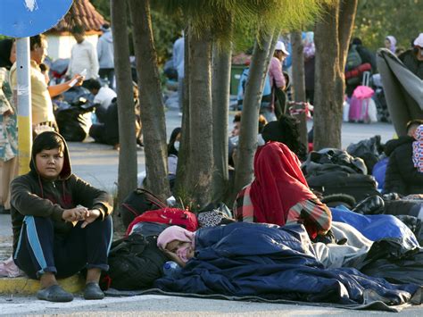 Fires Leave Thousands Of Asylum-Seekers On Greek Island Homeless | WBUR ...