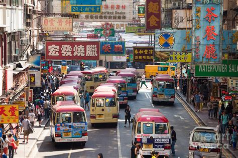 Street Scene In Hong Kong Photograph by Matteo Colombo