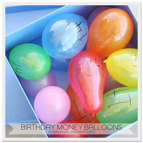 Money-filled balloons. Great gift for teenagers. | Money balloon, Birthday money, Diy gifts for kids