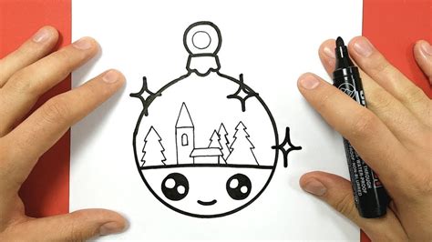 HOW TO DRAW A CHRISTMAS ORNAMENT CUTE AND EASY | Easy drawings, Easy drawings for kids, Ornament ...