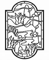 Free & Easy To Print Stained Glass Coloring Pages  Tulamama sketch template