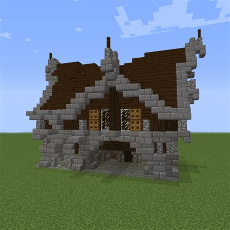 Minecraft Medieval House Blueprints