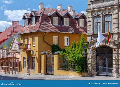 Vilnius. Old city. editorial photo. Image of street - 145694026