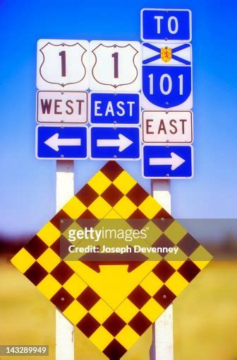 Road Signs In Nova Scotia High-Res Stock Photo - Getty Images