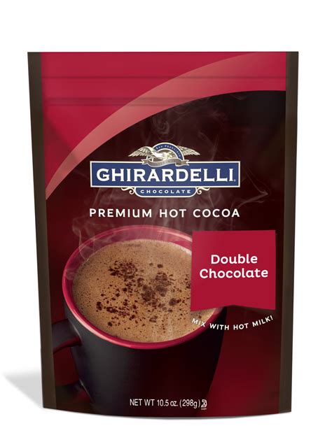 Amazon.com : Ghirardelli Chocolate Premium Hot Cocoa, Double Chocolate, 0.85-Ounce Packets (Pack ...