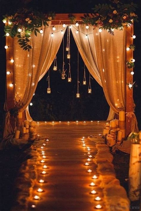 ️ Top 20 Indoor Wedding Ceremony Backdrops - Hi Miss Puff | Night wedding ceremony, Indoor ...