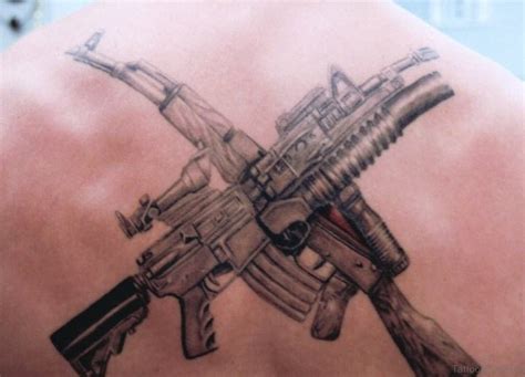 64 Ultra Modern Gun Tattoos For Back - Tattoo Designs – TattoosBag.com