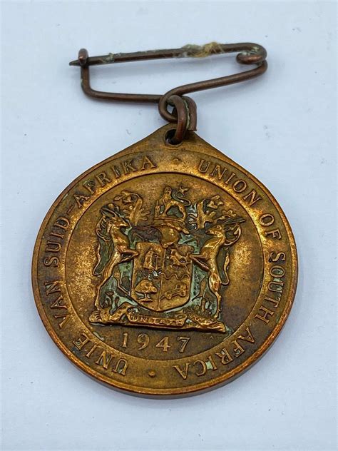 Post WW2 1947 Union Of South Africa Royal Visit Bronze Medal in General ...