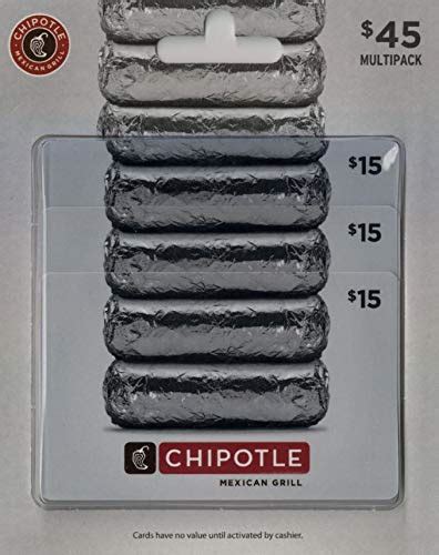 Amazon.com: Chipotle MP Gift Card $45 : Gift Cards