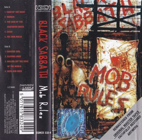 Black Sabbath - Mob Rules (1999, Cassette) | Discogs