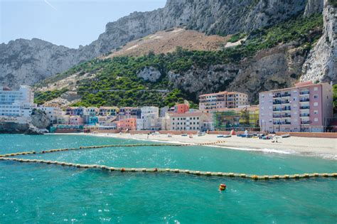 Iew Of Small Fishing Village And Sandy Beach At Catalan Bay - Gibraltar Info