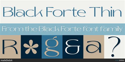 Similar Fonts To Black Forte | Fontspring