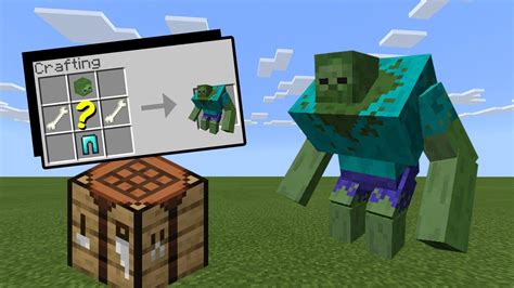 How to Craft a Mutant Zombie - Minecraft - YouTube