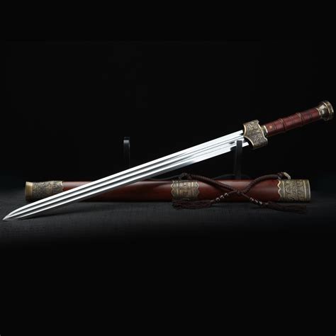 Chinese Han Sword | Handmade Chinese Straight Double Edged Sword ...