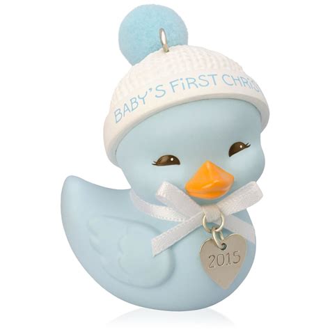 2015 Baby Boy's First Christmas Hallmark Keepsake Ornament - Hooked on Hallmark Ornaments