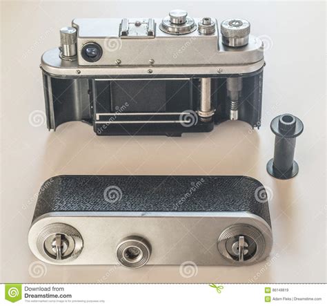 Vintage Film Camera Open Back View Stock Image - Image of front, back: 86149819