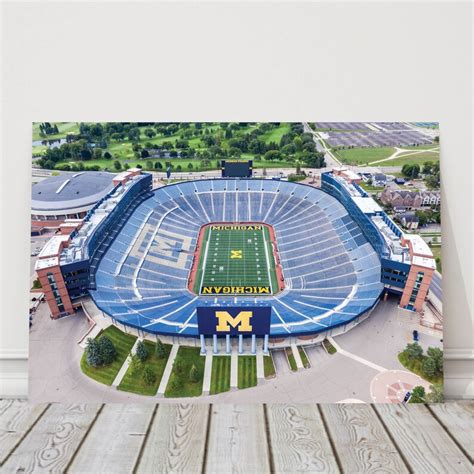 Michigan Stadium Aerial View Photo U of M Aerial Photography | Etsy