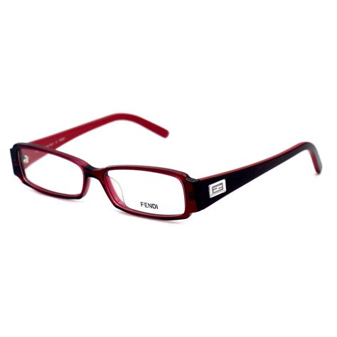 Fendi Eyeglasses Womens Red Frames Rectangle 52 14 135 F891 615 ...