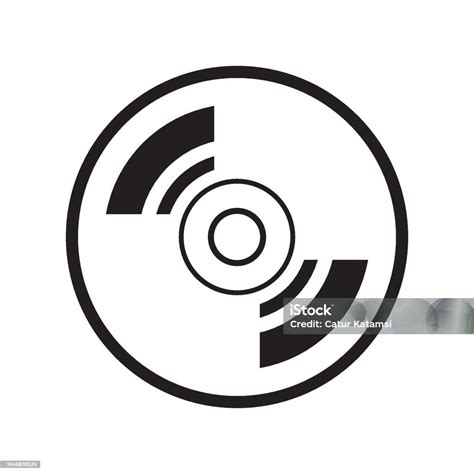 Disc Icon Logo Vector Design Template Stock Illustration - Download Image Now - Audio Equipment ...