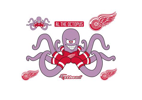 Detroit Red Wings Mascot - Al Wall Decal | Shop Fathead® for Detroit Red Wings Decor