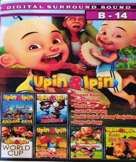 DVD Upin & Ipin Ragam Raya / Jejak Rambo / World Cup All In 1 ...