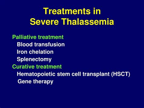 PPT - Allogeneic Hematopoietic Stem Cell Transplant in Severe Thalassemia Patients: Time to ...